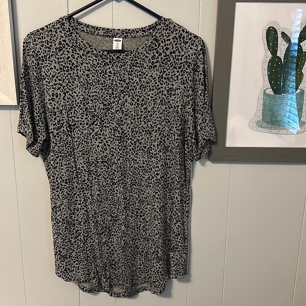 Old Navy cheetah print top